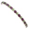 Natural Rhodolite Garnet & Chrome Diopside Bracelet