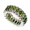 Natural Ruby & Russian Chrome Diopside Ring