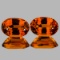 Natural Mandarin Orange Spessartite Garnet PAIR