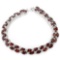 NATURAL AAA DARK ORANGE RED GARNET Bracelet