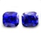 Natural Cushion Royal Blue Sapphire Pair 4.14 Cts