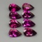 Natural Hot Pink Purple Rhodolite Garnet 8Pcs/6.78Ct.