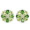 NATURAL AAA GREEN CHROME DIOPSIDE & PERIDOT Earrings