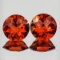 Natural Orange Red Andesine Pair [Flawless-VVS]