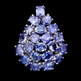 Natural Blue Tanzanite 37.48 Cts Ring