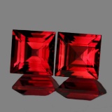 Natural Pink Red Rhodolite Garnet Pair