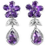 NATURAL PURPLE AMETHYST Earrings