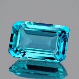 Natural Intense Blue Zircon 3.45 Ct {Flawless}