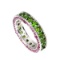 Natural Ruby & Green Chrome Diopside Ring