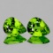 Natural Top Green Peridot Pair {Flawless-VVS1}