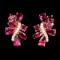 Natural Pastel Pink Rose Quartz Pair 32.80 CT Flawless