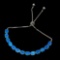 Natural Oval Ethopian Blue Fire Opal 7x5 MM Bracelet