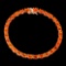 Natural Mexican Orange Fire Opal Bracelet