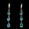 Natural 7x5mm Top Neon Green Apatite Earrings
