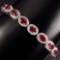 Genuine Vivid / Blood Red Ruby Bracelet
