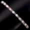 Natural Opal Rhodolite Garnet 60.86 Cts  Bracelet