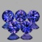 Natural Violet Blue Sapphire 3.30 MM 5 Pcs - Untreated