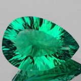 Natural Emerald Green Blue Fluorite 14.13 Ct - Flawless