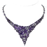 NATURAL AAA PURPLE AMETHYST 198 Ct Necklace