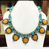 Tibet Hand Made Turquoise Necklace
