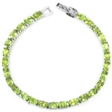 NATURAL APPLE GREEN PERIDOT Bracelet
