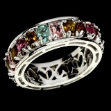 Natural Fancy Color Tourmaline Ring