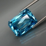 Natural HUGE Blue Cambodian Zircon 11.45 Cts  Untreated