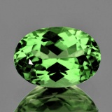Natural Green Tsavorite Garnet 6.5x5 MM {Flawless-VVS}