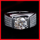 Dazzling 3 Ct Centerstone Lab Diamond Ring