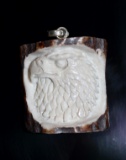 Hand Carved Eagle Pendant