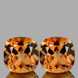 Natural Champagne Imperial Topaz Pair {Flawless-VVS1 }
