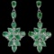 NATURAL COLUMBIAN GREEN EMERALD Earrings