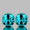 NATURAL PREMIUM INTENSE BLUE ZIRCON PAIR - FL