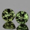 Natural AAA Fire Green Sapphire Pair VVS