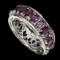 Natural Rich Pink Raspberry Rhodolite Garnet Ring