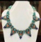 Tibet Hand Made Turquoise, Coral, Lapis Lazuli Necklace