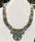 Tibet Hand Made Turquoise & Coral Necklace