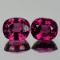 Natural AAA Raspberry Pink Rhodolite Garnet Pair - FL