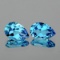 Natural  Sky Blue Topaz Pair 10 x 7 MM - VVS