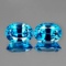 Natural  AAA Cambodian Blue Zircon Pair 7x5 MM