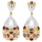 NATURAL AAA CITRINE & Garnet Earrings