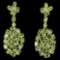 NATURAL AAA APPLE GREEN PERIDOT Earrings