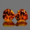 Natural Madeira Orange Citrine Heart Pair 10.00 MM - FL