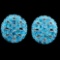 Natural Paraiba Blue Apatite 54 Cts Earrings