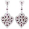 NATURAL PURPLE PINK RHODOLITE GARNET Earrings