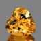 NATURAL GOLDEN ORANGE CITRINE Heart 11 MM - FL