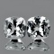 Natural  Diamond White Aquamarine Pair 6.50 MM - FL