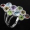 Natural Multi Gemstone Ring