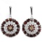 Natural Garnet & Citrine Earring