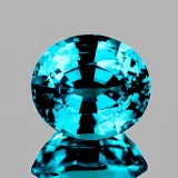 Natural Top Electric Blue Zircon 2.65 Ct  - VVS